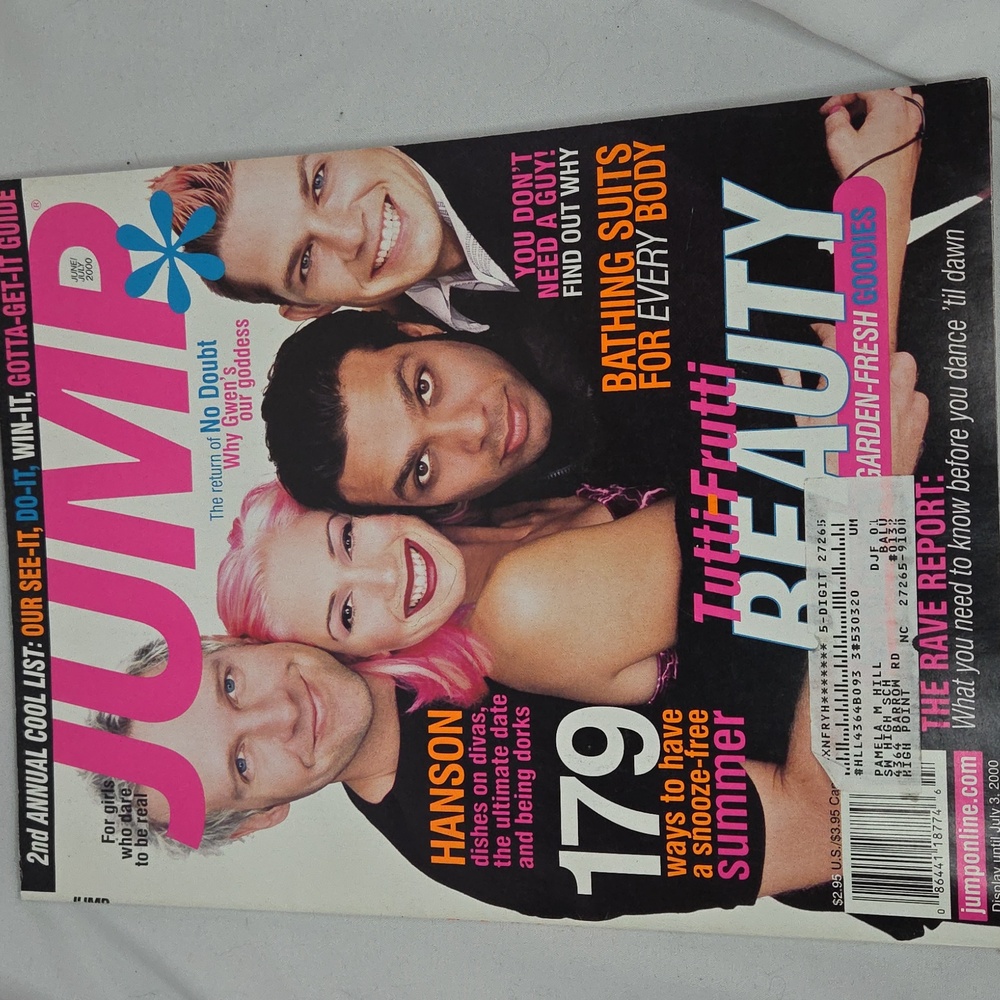 Jump Magazine No Doubt Year 2000 *PEN MARK Around Gwens Mouth